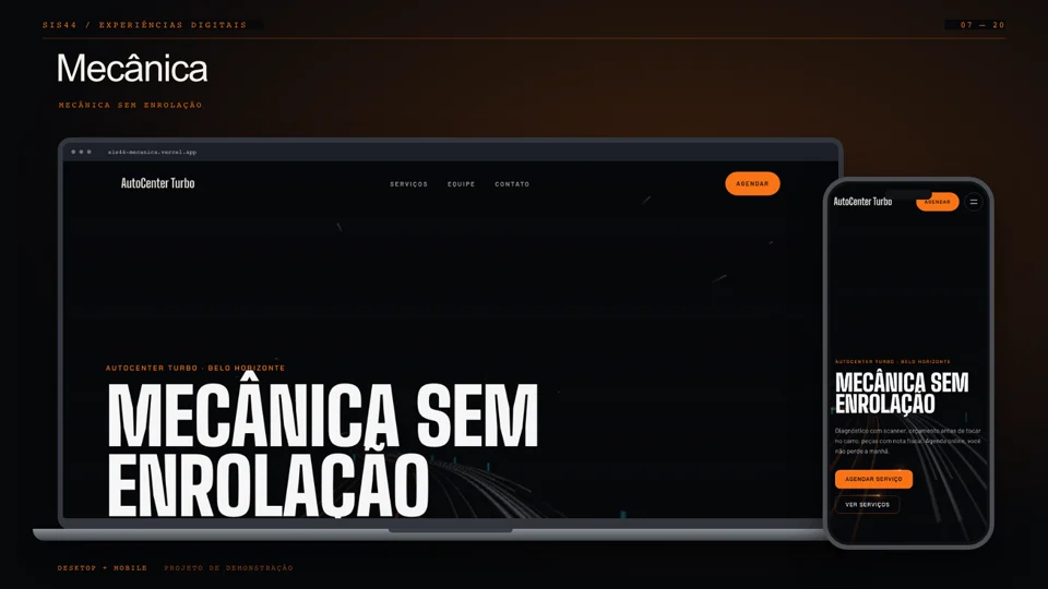Preview do site Mecânica